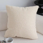 SOGA Boucle Textured Cushion 50cm Cream White Soft Cozy Decorative Throw Pillow $ 61