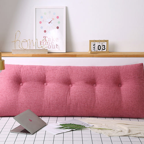 SOGA 2X 150cm Crabapple Red Triangular Wedge Bed Pillow Headboard Backrest Bedside Tatami Cushion Home Decor