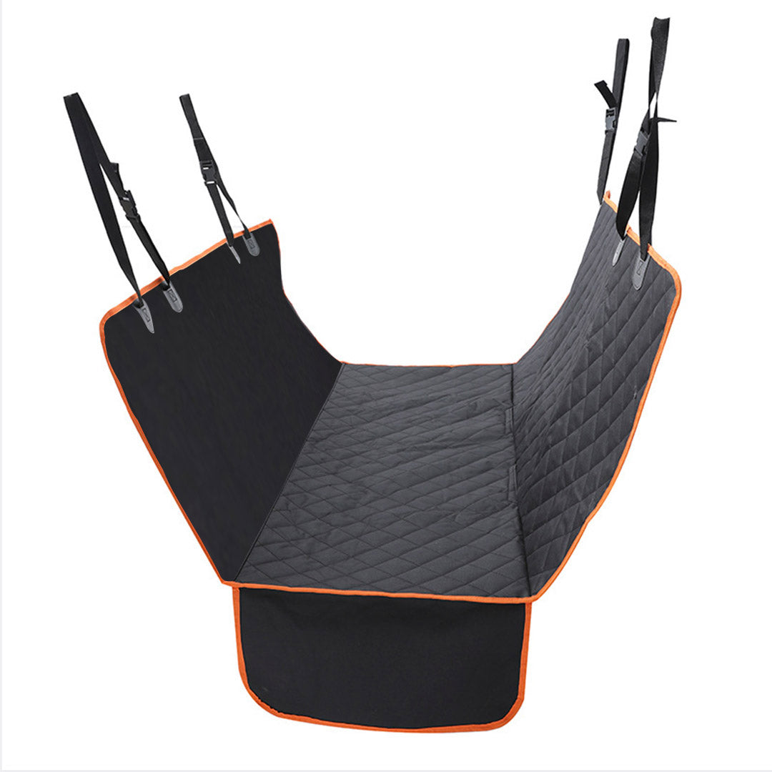 SOGA 2X 600D Oxford Cloth Waterproof Dog Car Cover Back Seat Protector Hammock Pet Mat Black