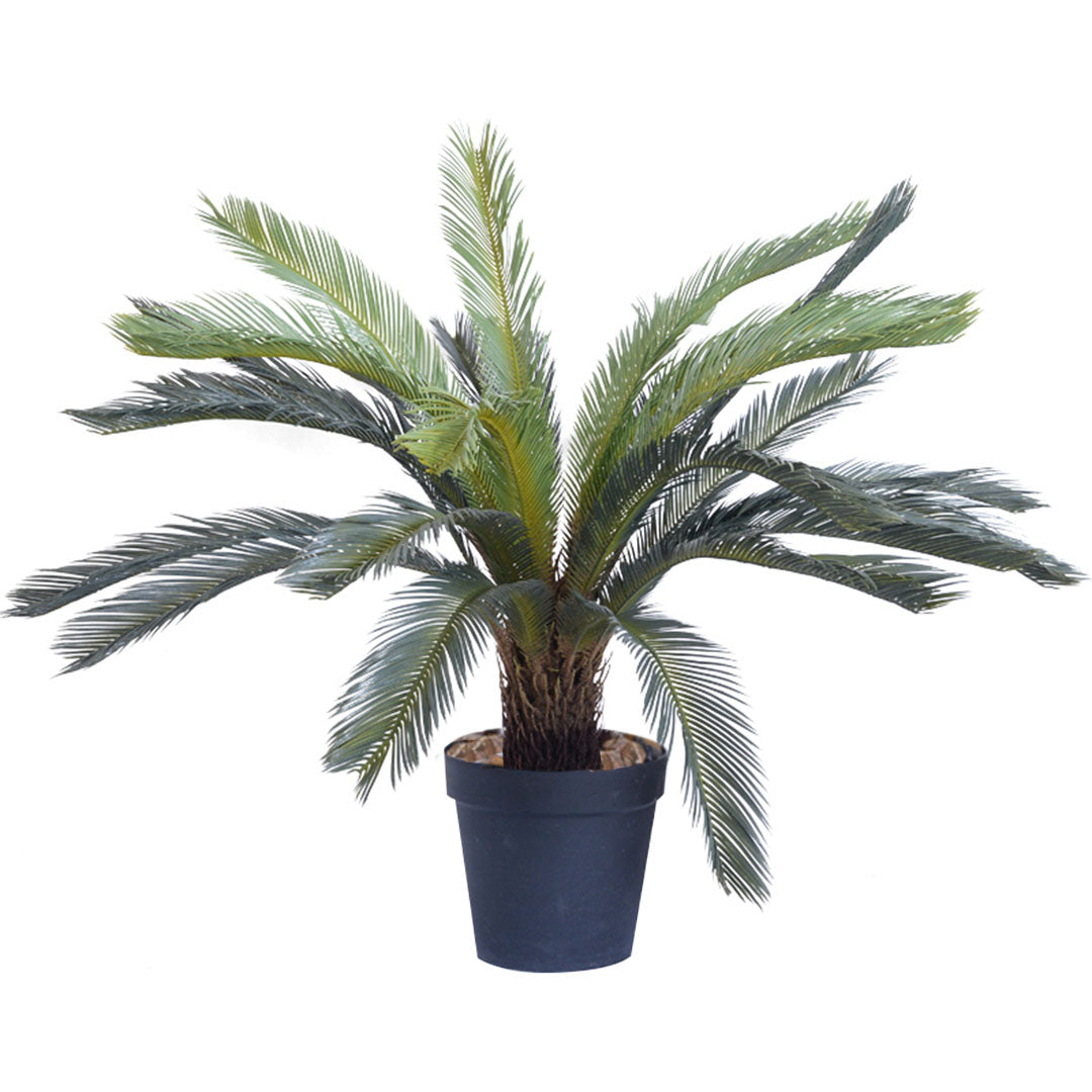SOGA 2X 125cm Artificial Indoor Cycas Revoluta Cycad Sago Palm Fake Decoration Tree Pot Plant