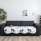 SOGA Four-Seater White Leopard Print 90x260cm Throw Blanket Sofa Cover $ 122