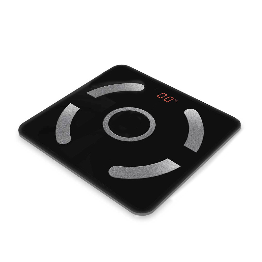 SOGA 2X Wireless Bluetooth Digital Body Fat Scale Bathroom Weighing Scales Health Analyzer Weight Black