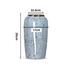 SOGA 35x17cm Grey Large Ceramic Flower Vase Elegant Living Room Home Decor