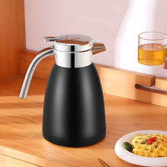 SOGA 2X 1.8L Stainless Steel Water Bottle Insulated Vacuum Flask Water Coffee Jug Thermal Black