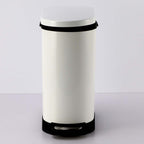 SOGA 4X Foot Pedal Stainless Steel Rubbish Recycling Garbage Waste Trash Bin U White 10L