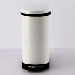 SOGA 4X Foot Pedal Stainless Steel Rubbish Recycling Garbage Waste Trash Bin U White 10L