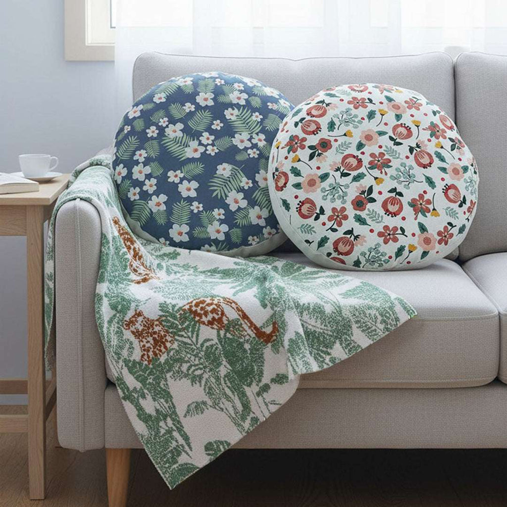 SOGA Home & Living Bundle – Soft Polyester-Cotton Pillows & Tropical Leaf Throw Blanket $ 203