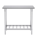 SOGA Commercial Catering Kitchen Stainless Steel Prep Work Bench Table 100*70*85cm