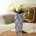 SOGA 30cm Glass Grey Vase Crystal VASE Thick Modern, Home Decor