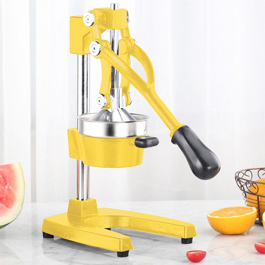 SOGA 2X Commercial Heavy-Duty Manual Citrus Juicer Hand Press Extractor – Yellow