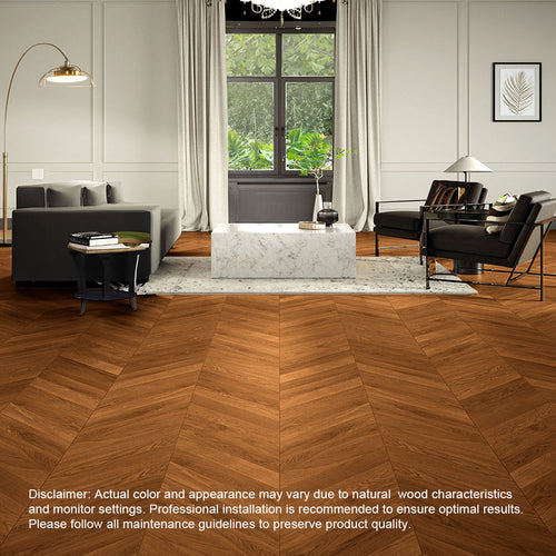 Timbo Solid Oak Chevron Parquet Timber Flooring Premium Quality Floorboards -BOX