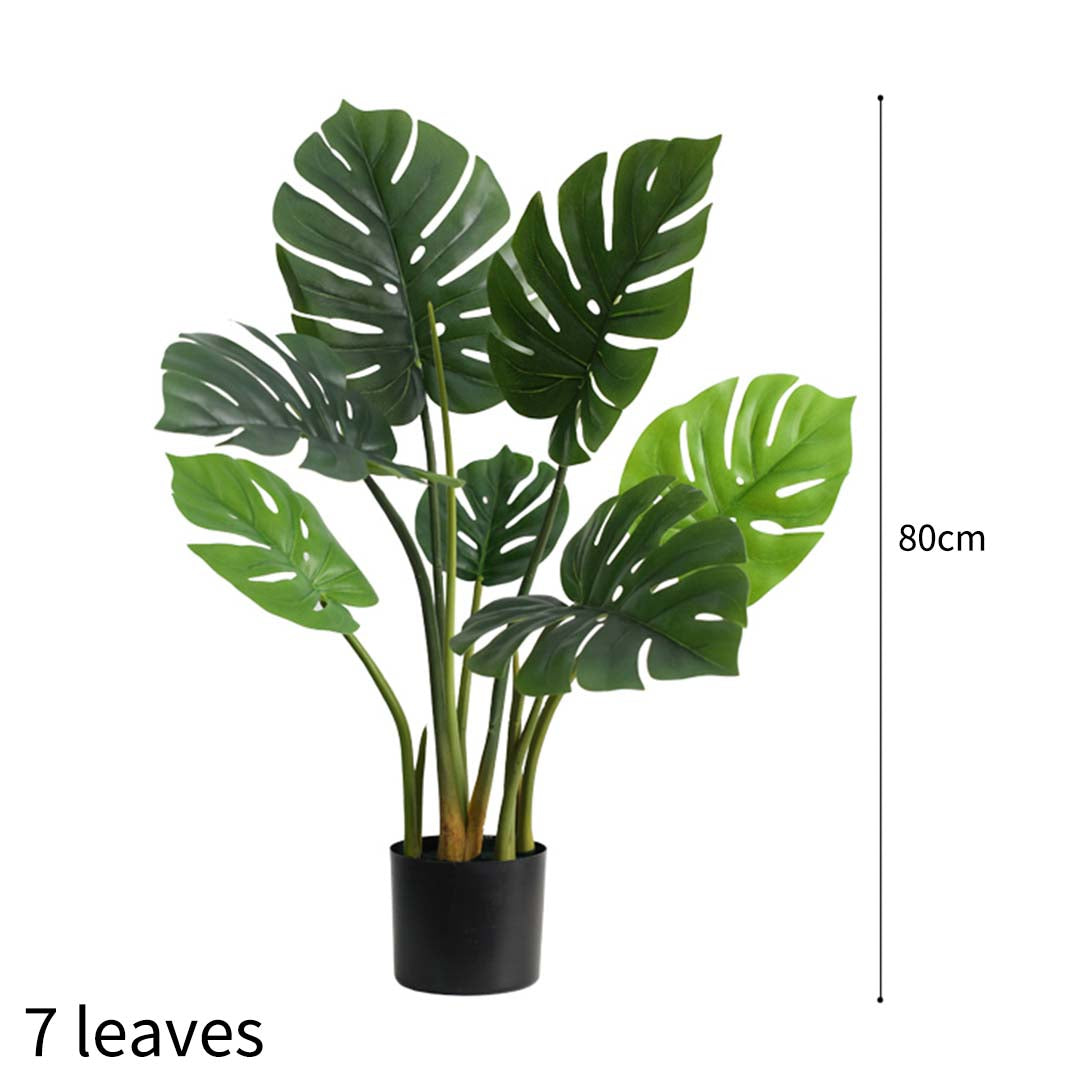 SOGA 4X 80cm Artificial Indoor Potted Turtle Back Fake Decoration Tree Flower Pot Plant