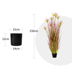 SOGA 150cm Purple-Red Artificial Indoor Potted Papyrus Plant Tree Fake Simulation Decorative