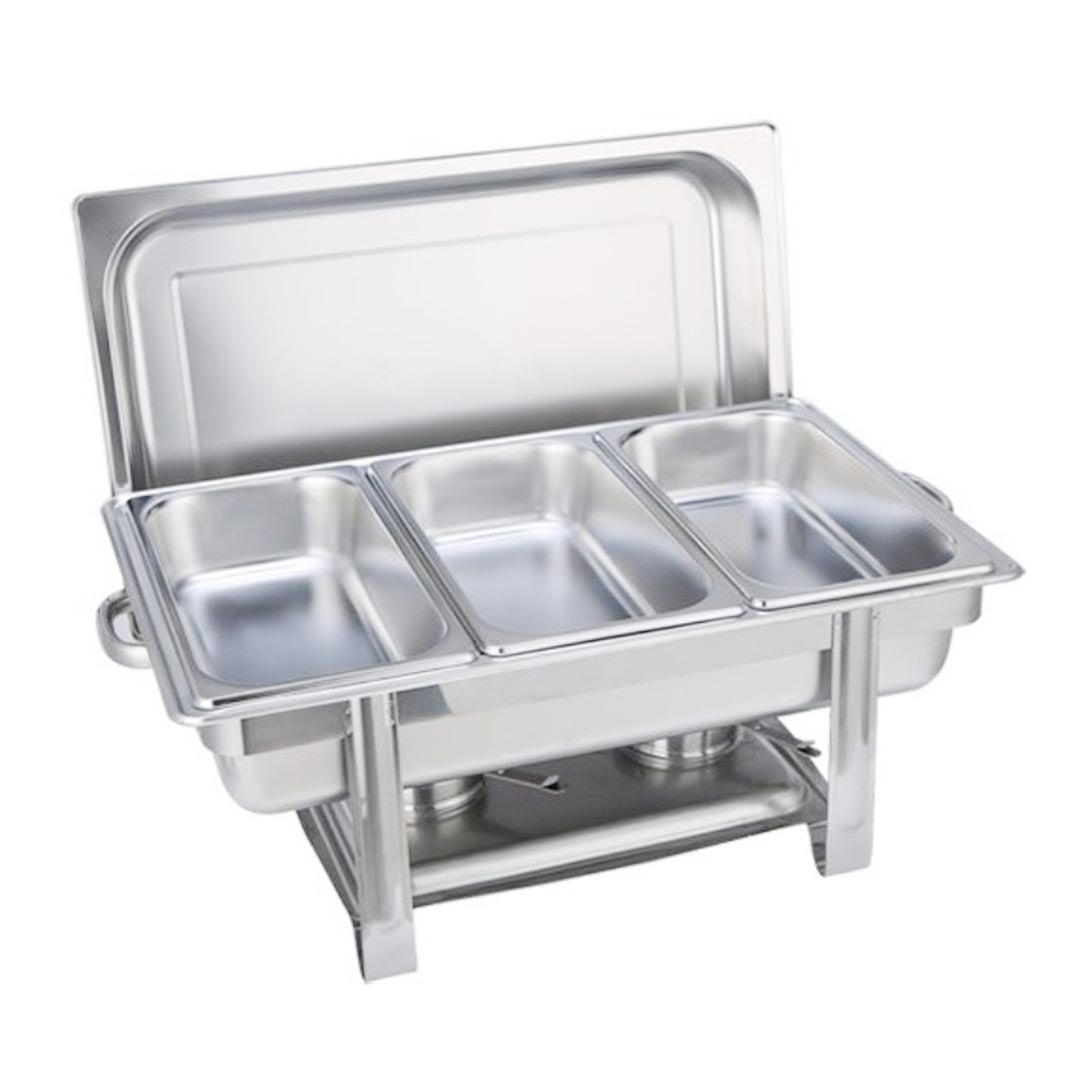 SOGA Stainless Steel Chafing Triple Tray Catering Dish Food Warmer $ 193.50