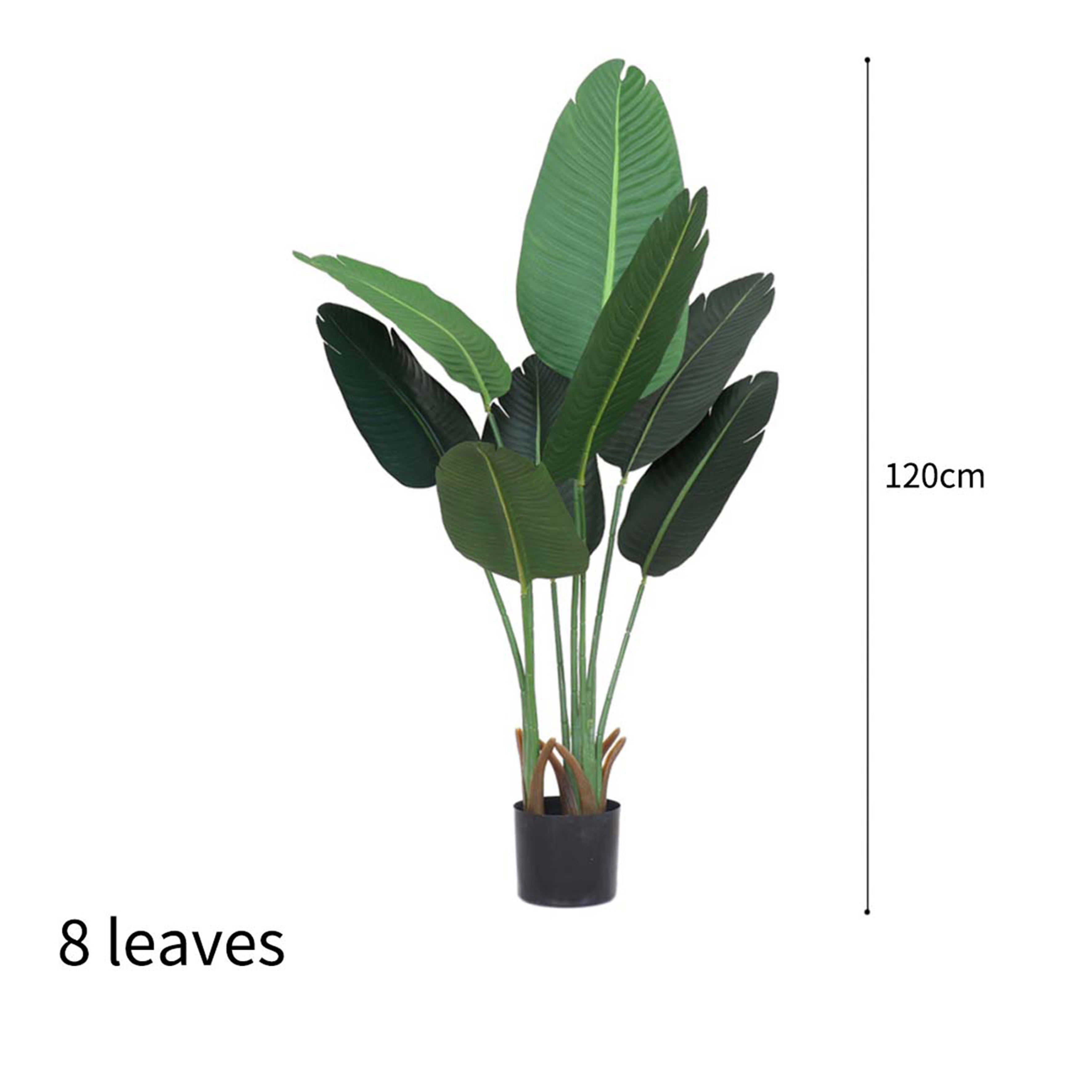 SOGA 120cm Artificial Green Indoor Traveler Banana Fake Decoration Tree Flower Pot Plant
