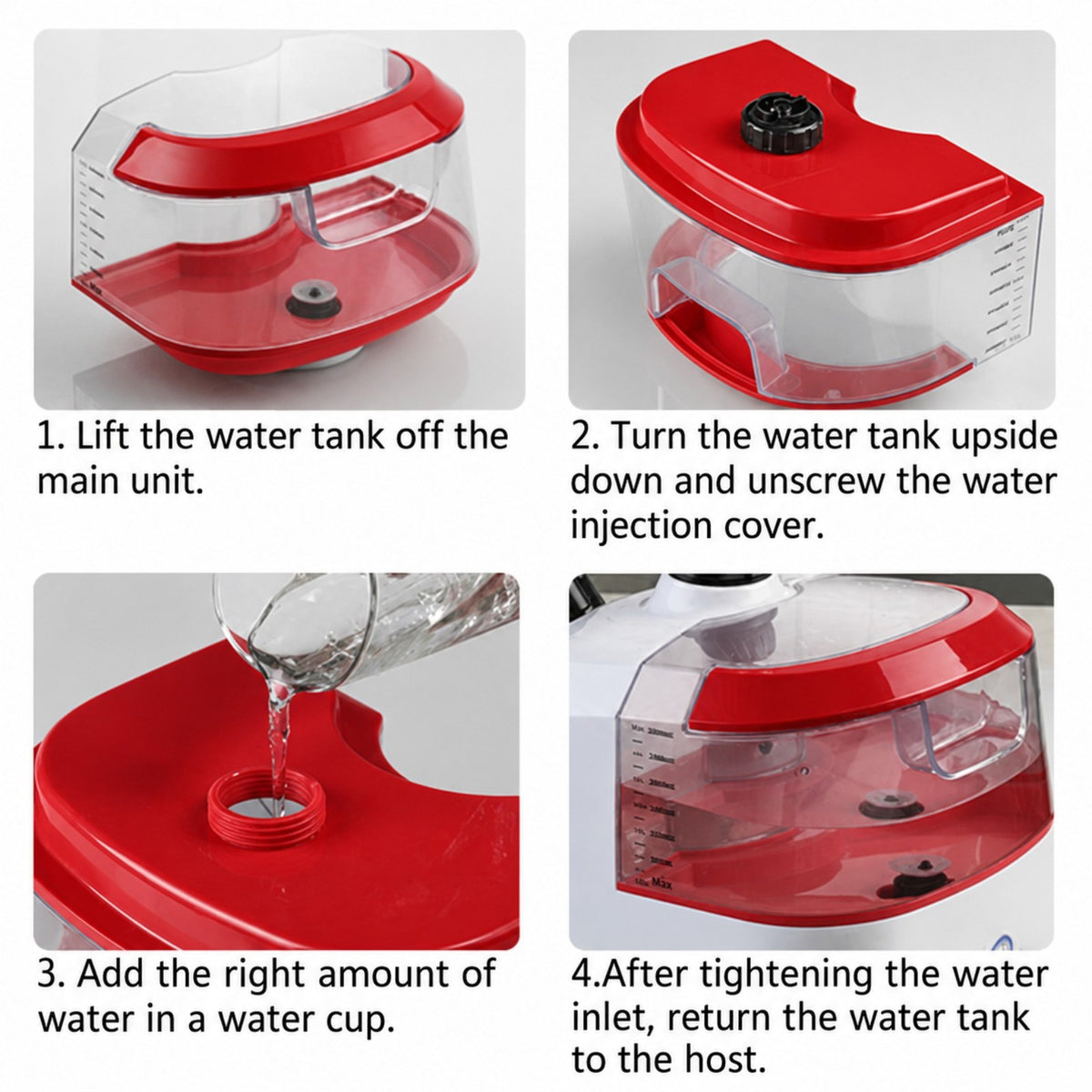 SOGA Garment Steamer Portable Cleaner Steam Iron 80MINS Red
