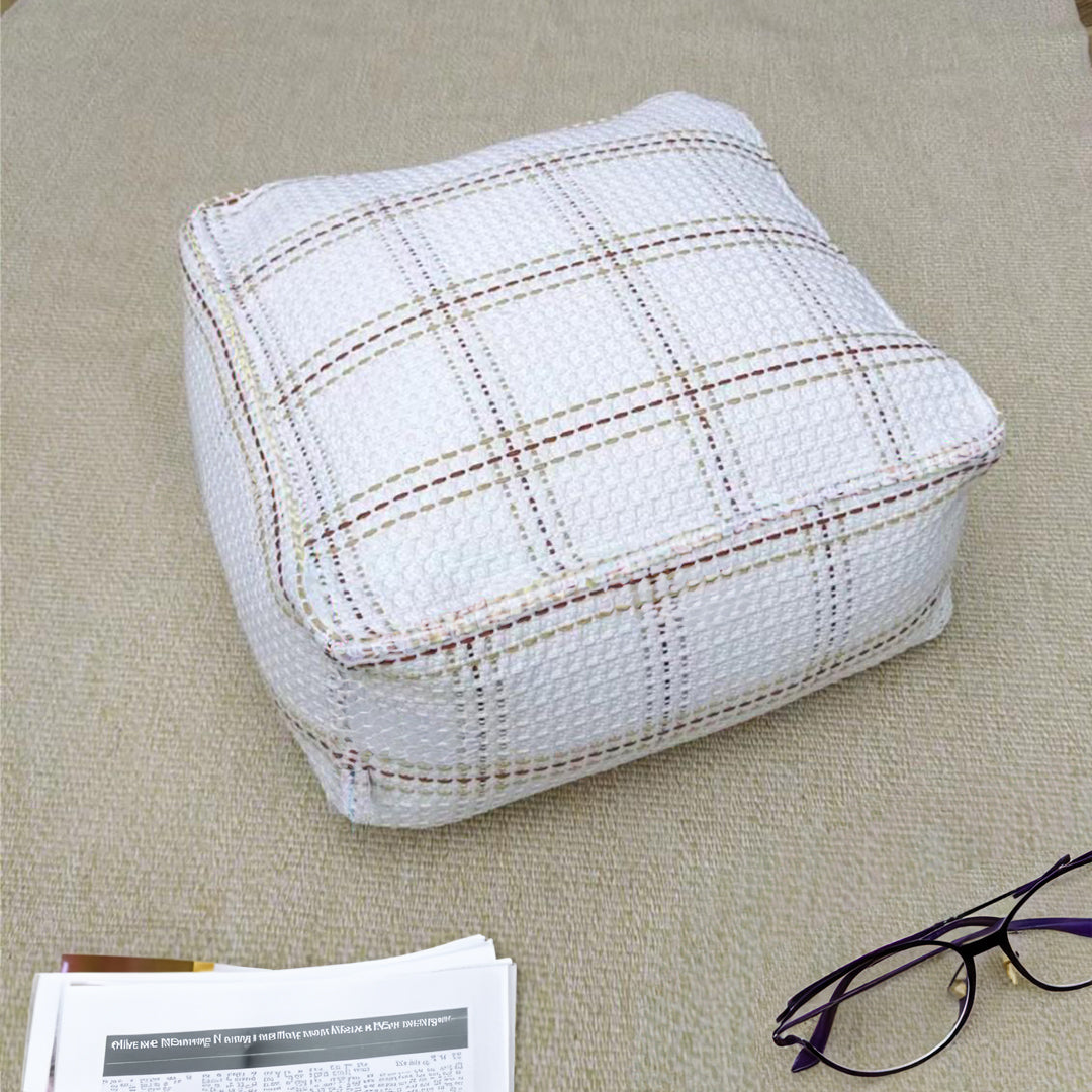SOGA 2X 40cm Pouf Soft Polyester Cotton Pillow with EPP Particle Insert Home Decor