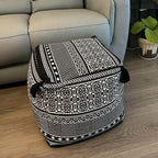 SOGA 2X 42cm Black Premium Polyester Cotton Cushion with EPP Particle Insert Home Decor