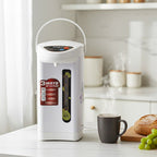 SOGA 2X 4.2L White Plastic Exterior Electric Thermal Pot Dispenser with 3 Dispensing Modes