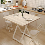 SOGA 80cm Light Square Table with White Legs Modern Design for Home Decor