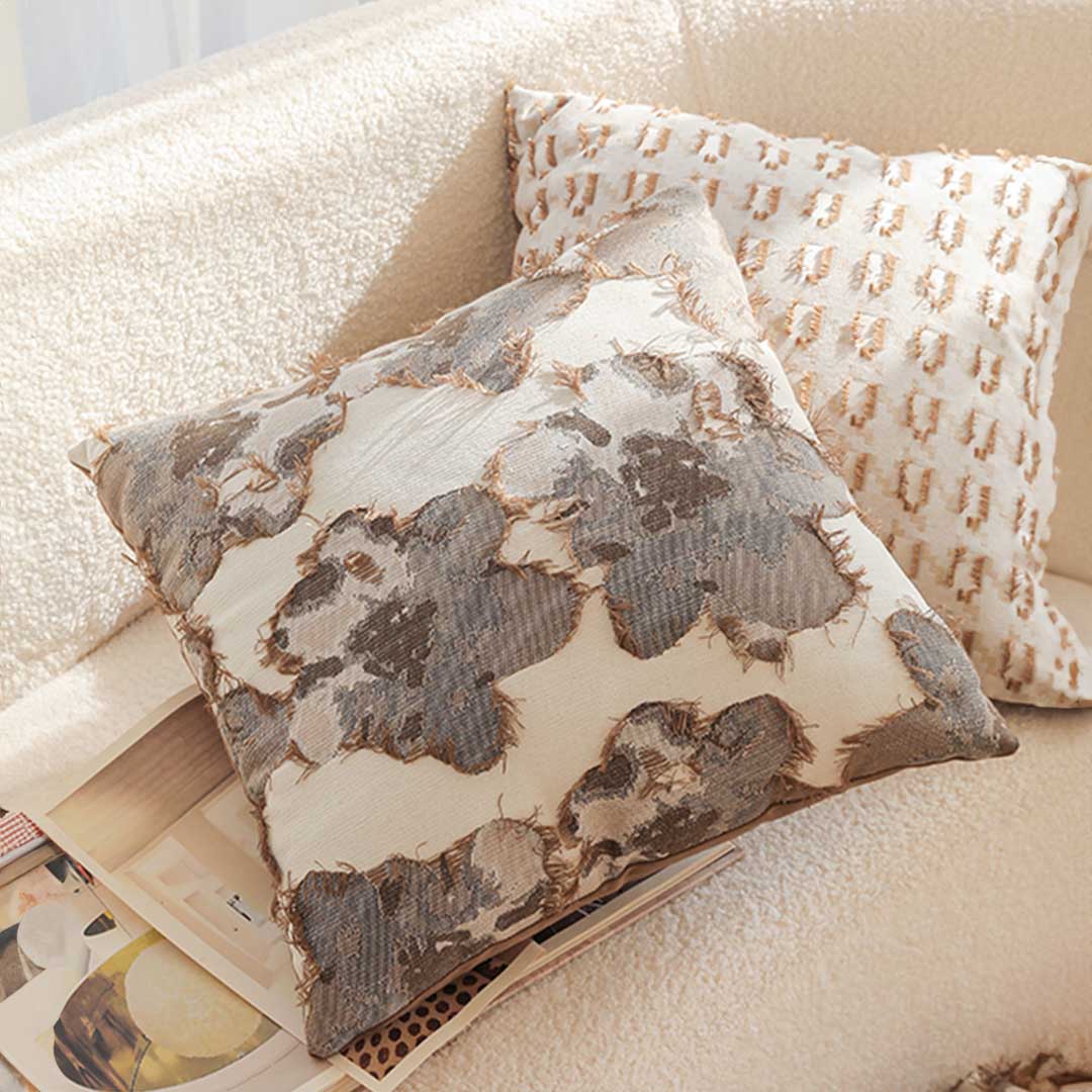 SOGA 2X 50cm Square Vintage Decorative Embroidered Floral Throw Pillow