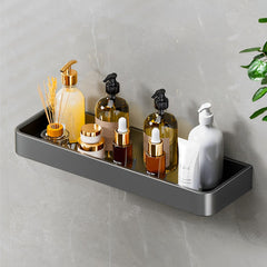 SOGA 30cm Black Wall-Mounted Rectangular Kitchen Spice Storage Organiser Space Saving Condiments Shelf Rack