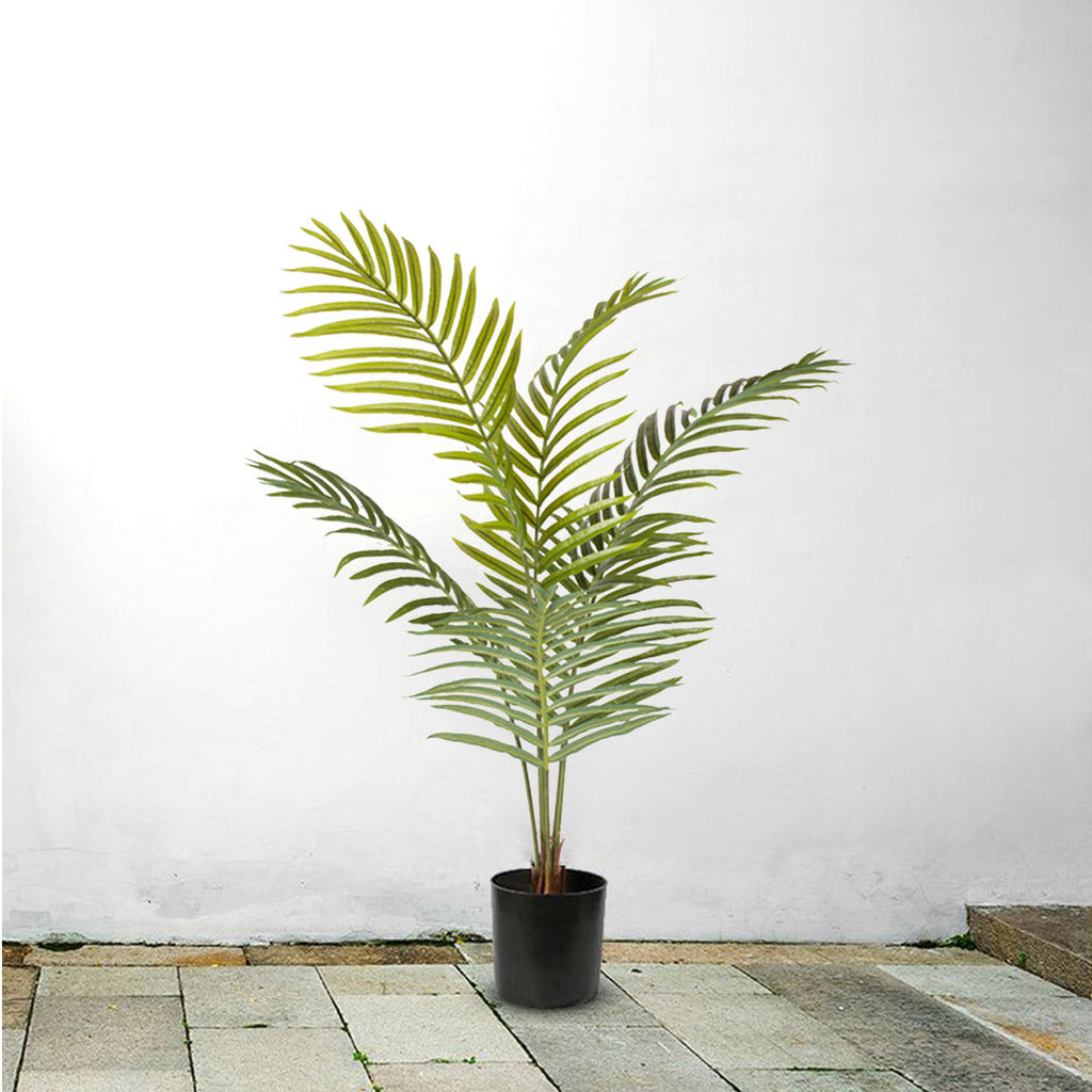 SOGA 120cm Green Artificial Indoor Rogue Areca Palm Tree Fake Tropical Plant Home Office Decor