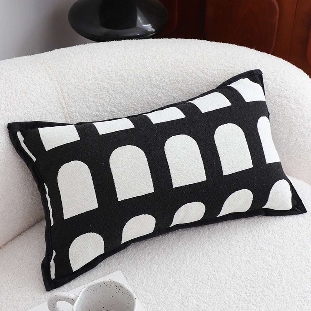 SOGA 2X 30cm Contemporary Black White Geometric Pattern Throw Pillow $ 133