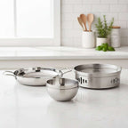 SOGA Kitchenware Bundle – Silver Dry Pots & Elegant Salad Bowl for Essential Kitchen Use $ 168