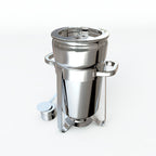 SOGA 2X 11L Round Stainless Steel Soup Warmer Marmite Chafer Full Size Catering Chafing Dish