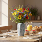 SOGA 35x17cm Grey Large Ceramic Flower Vase Elegant Living Room Home Decor