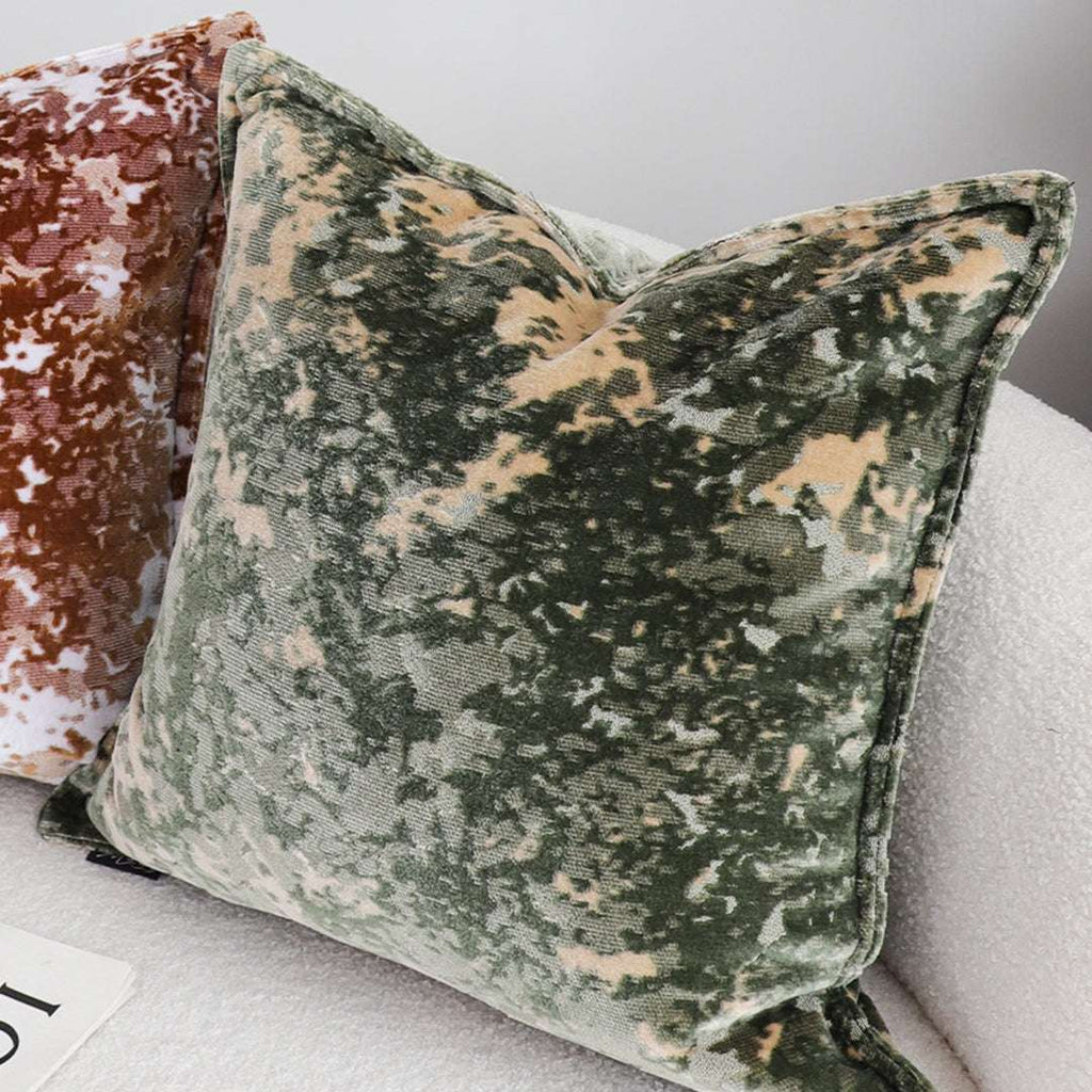 SOGA 2X 50cm Green Gold Crushed Velvet Decorative Throw Pillow $ 129