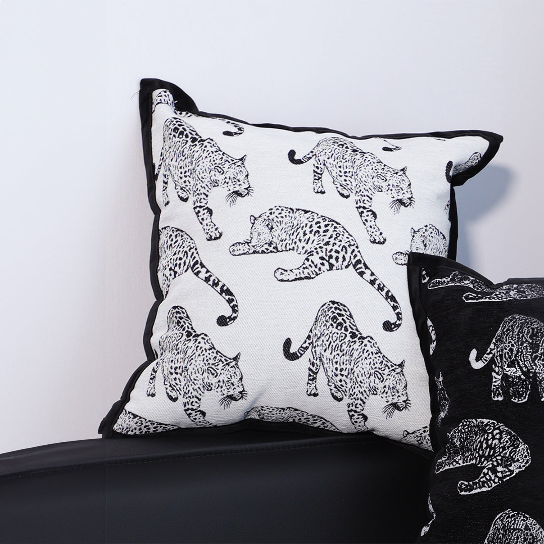 SOGA 2X 45cm Throw Pillow White Leopard Light Luxury Decorative Cushion for Living Room