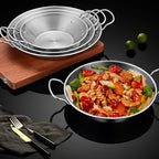 SOGA 21cm Signature Dry Pot, crafted with 201 Material in Silver Color For Kitchen Essential