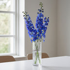 SOGA 30.5cm Handcrafted Clear Glass Vase Classic Design for Home Decor