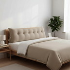 SOGA 180cm Beige Triangular Wedge Bed Pillow Headboard Backrest Bedside Tatami Cushion Home Decor