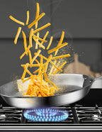 SOGA Stainless Steel Induction Fry Pan Set 20cm & 36cm