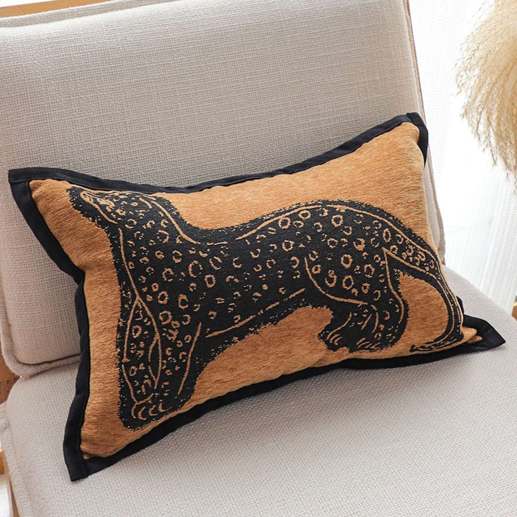 SOGA 2X 30cm Stylish Golden Yellow Black Leopard Pattern Throw Pillow $ 133