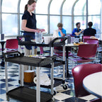 SOGA 2X 2 Tier Multifunctional Utility Cart 950x500x940mm Black