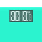 SOGA 2x Green 180kg Digital Fitness Weight Bathroom Gym Body Glass LCD Electronic Scales