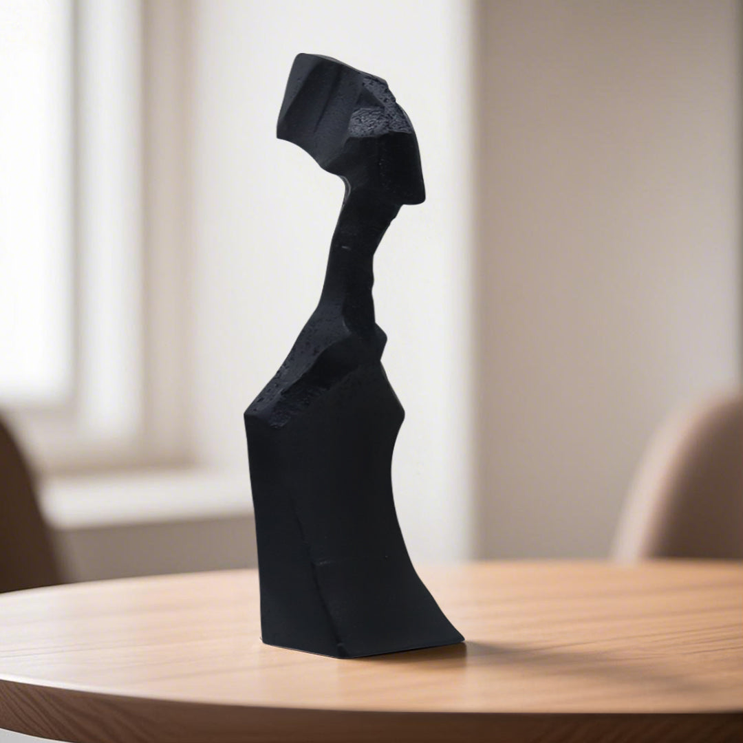 SOGA 40cm Abstract Resin Sculpture – Modern Minimalist Art Accent