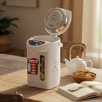 SOGA 3.2L White Plastic Exterior Electric Thermal Pot Dispenser with 3 Dispensing Modes