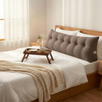 SOGA 4X 180cm Coffee Triangular Wedge Bed Pillow Headboard Backrest Bedside Tatami Cushion Home Decor