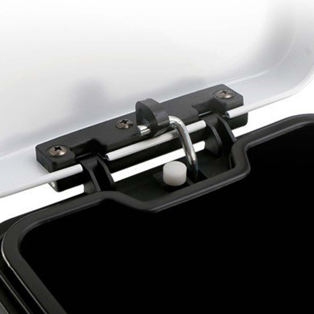 SOGA 4X Foot Pedal Stainless Steel Rubbish Recycling Garbage Waste Trash Bin Square 6L White