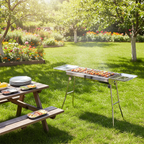 SOGA Kitchenware Bundle – Stainless Steel Skewers Grill, Silver Grilling Plate & Sauce Pan $ 168