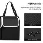 SOGA 4X Oxford Cloth Car Storage Trunk Organiser Backseat Multi-Purpose Interior Accessories Black