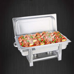 SOGA 2X Single Tray Stainless Steel Chafing Catering Dish Food Warmer