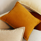 SOGA 2X 50cm Throw Pillow Mustard Wabi Sabi Arches Indoor and Outdoor Kavka for Home Decor