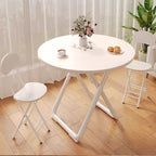 SOGA 80cm White Modern Minimalist Table with Sleek Surface Stylish and Functional Design
