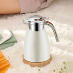 SOGA 2X 2.2L Stainless Steel Water Bottle Insulated Vacuum Flask Coffee Jug Thermal White
